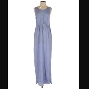 Halston Heritage Purple Silk Maxi Dress Size 4 Sleeveless Great Condition